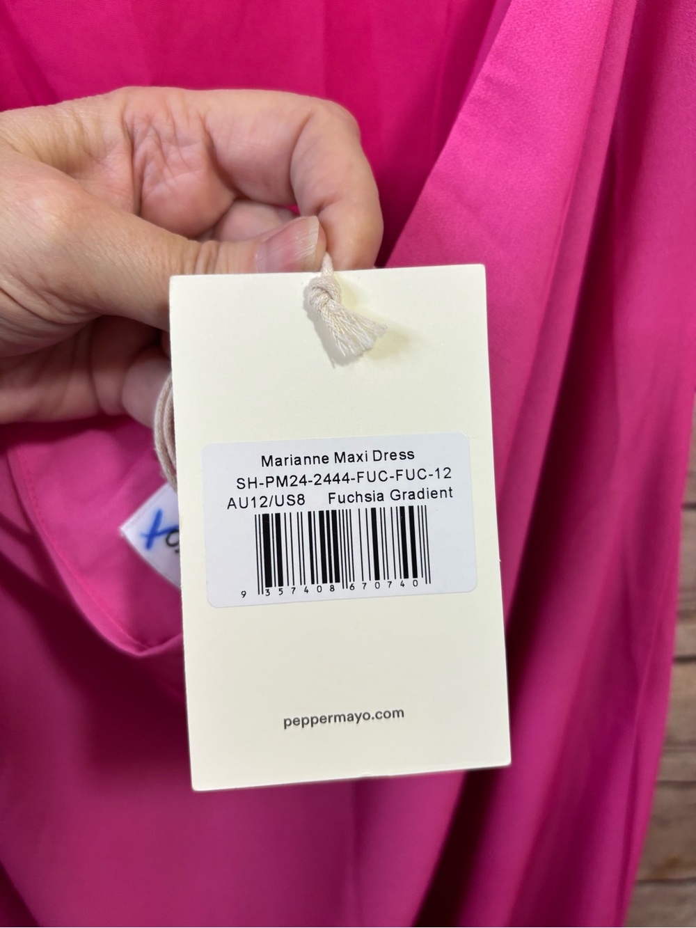 NWT PepperMayo Marianne Maxi Dress Pink Ombre Size 8 - Picture 8 of 13